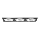 Brumberg 45028560 Einbaumodul Rechteckig 3-lampig Strukturweiß