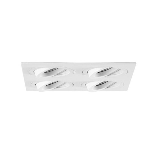 Brumberg 45029170 Einbaumodul Quadratisch 4-lampig Strukturweiß