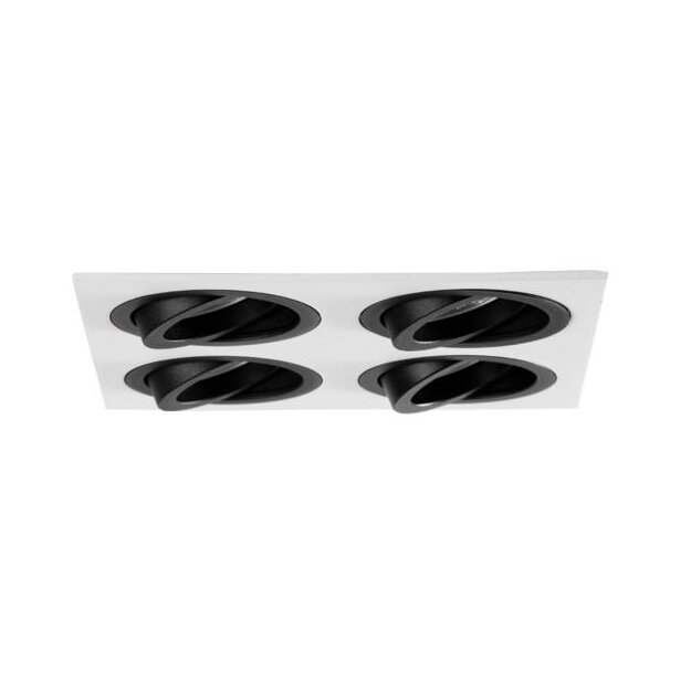 Brumberg 45029550 Einbaumodul Quadratisch 4-lampig Strukturschwarz