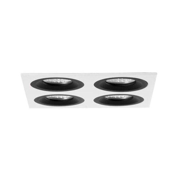 Brumberg 45030550 Einbaumodul Quadratisch 4-lampig Strukturschwarz