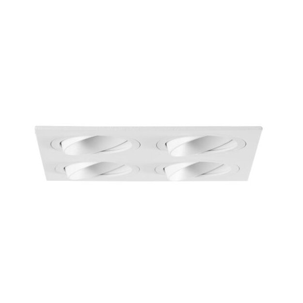Brumberg 45031170 Einbaumodul Quadratisch 4-lampig Strukturweiß