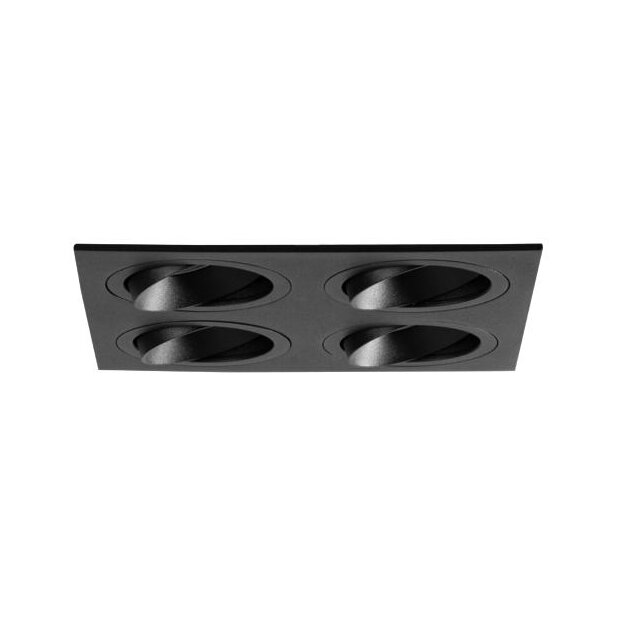 Brumberg 45031180 Einbaumodul Quadratisch 4-lampig Strukturschwarz
