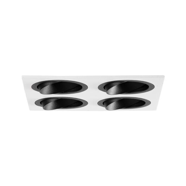 Brumberg 45031550 Einbaumodul Quadratisch 4-lampig Strukturschwarz