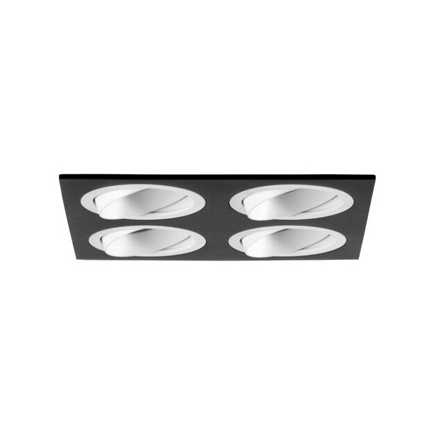 Brumberg 45031560 Einbaumodul Quadratisch 4-lampig Strukturweiß