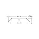 Brumberg 45031560 Einbaumodul Quadratisch 4-lampig Strukturweiß
