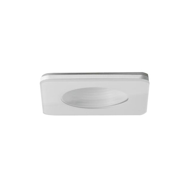 Brumberg 45321070 Einbaudownlight COVER-UP IP44 Quadratisch Weiß mit Dekoglas klar