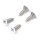 Brumberg 53058260 Schrauben-Set zu Endkappen-Set 53057 Silber