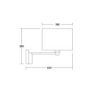 Brumberg 58111020 Wandanbauleuchte mit Stoffschirm E27...