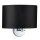 Brumberg 58112020 Wandanbauleuchte mit Stoffschirm E27 230V AC
