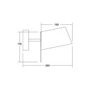 Brumberg 58131150 Wandanbauleuchte mit Stoffschirm G9...