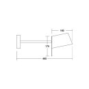 Brumberg 58132150 Wandanbauleuchte mit Stoffschirm G9...