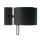 Brumberg 58151080 Wandanbauleuchte mit Stoffschirm G9 230V AC