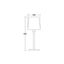 Brumberg 58166150 Tischleuchte mit Schirm E27 1 x 60 W...