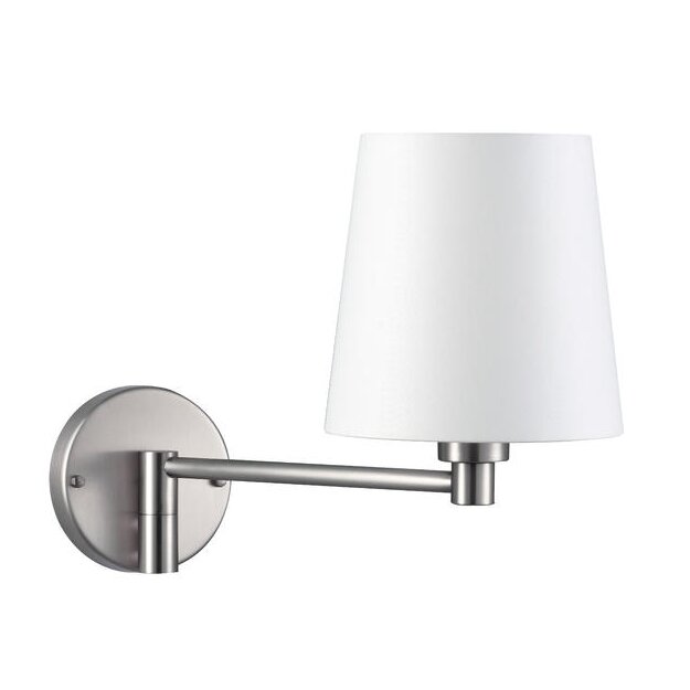 Brumberg 58171150 Wandanbauleuchte mit Stoffschirm E27 230V AC