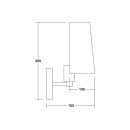 Brumberg 58172150 Wandanbauleuchte mit Stoffschirm E27...