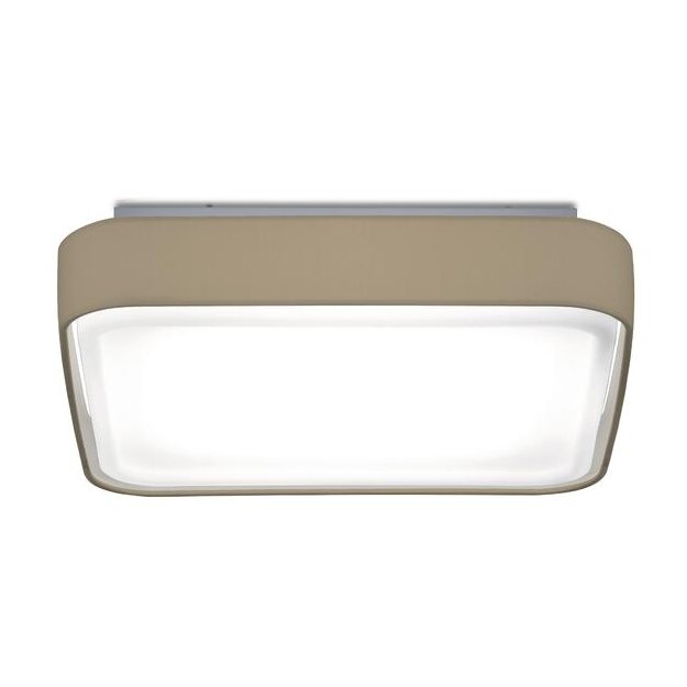 Brumberg 58194003 KORI LED-Anbauleuchte 380 x 380 mm mit Indirektanteil Quadratisch 230V AC 15W 3000K Braun grau