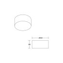 Brumberg 58252000 Anbauleuchte mit Stoffschirm 230V AC...