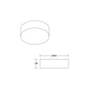 Brumberg 58256000 Anbauleuchte mit Stoffschirm 230V AC...
