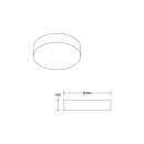 Brumberg 58258000 Anbauleuchte mit Stoffschirm 230V AC...