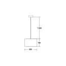 Brumberg 58260150 Pendelleuchte mit Stoffschirm E27 230V...