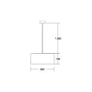 Brumberg 58262150 Pendelleuchte mit Stoffschirm E27 230V...