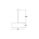 Brumberg 58264150 Pendelleuchte mit Stoffschirm E27 230V...