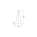 Brumberg 58268150 Pendelleuchte mit Stoffschirm E27 230V AC E27 max. 5 x 60W