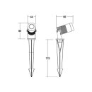 Brumberg 60109643 LED-Erdspiessstrahler 8W 24V DC IP67