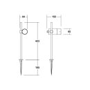 Brumberg 60113183 LED-Erdspiessstrahler 7W Strukturschwarz