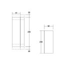 Brumberg 60127183 LED-Wandanbauleuchte Strukturschwarz