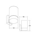 Brumberg 60140180 Wandanbauleuchte E27 struk