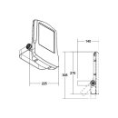 Brumberg 60801644 20W Fluter MATRIX 4000K LED-Fluter 20W...