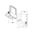Brumberg 60805643 100 W Fluter MATRIX 3000K LED-Fluter...
