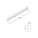 Brumberg 77123084 LED-Anbauprofil 4000K Satiniert Opal