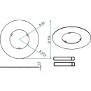 Brumberg 81005020 Reduzierring 150 mm DA 68-74 mm Chrom