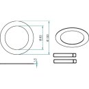 Brumberg 81007020 Reduzierring 120 mm DA 83 mm Chrom