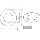 Brumberg 81008070 Reduzierring 150 mm DA 83 mm Weiß