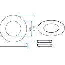 Brumberg 81008080 Reduzierring 150 mm DA 83 mm Schwarz
