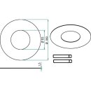 Brumberg 81009070 Reduzierring 180 mm DA 83 mm Weiß