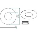 Brumberg 81016070 Reduzierring 210 mm DA 96 mm Weiß