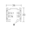 Brumberg 88103070 3-Phasen-Stromschiene 3m Weiß