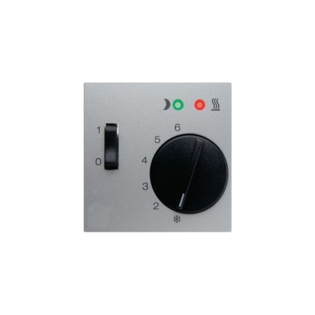Berker 16721404 Zentralstück für Fußbodentemperaturregler inkl. Fühler B.7 Alu matt