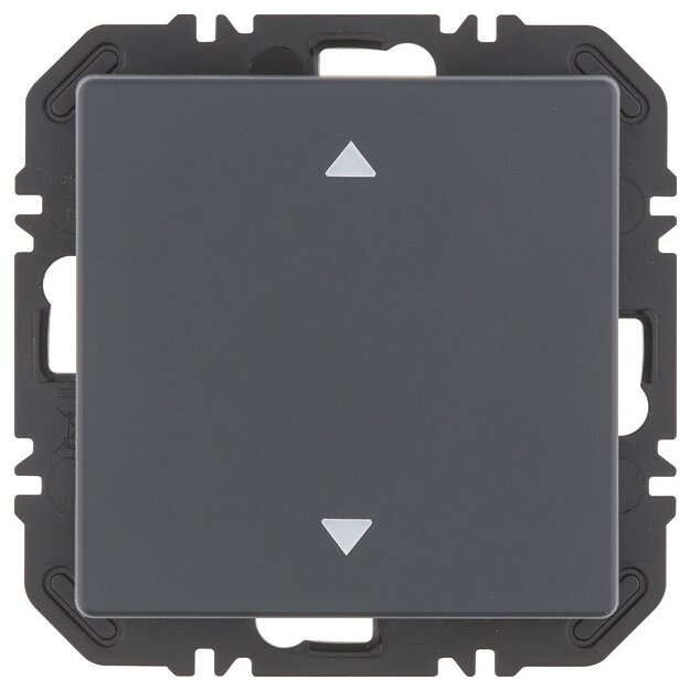 Berker 24116286 Wandsendermodul EnOcean mit Wippe mit Aufdruck Symbol Pfeile Q.X Anthrazit samt