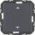Berker 24116286 Wandsendermodul EnOcean mit Wippe mit Aufdruck Symbol Pfeile Q.X Anthrazit samt