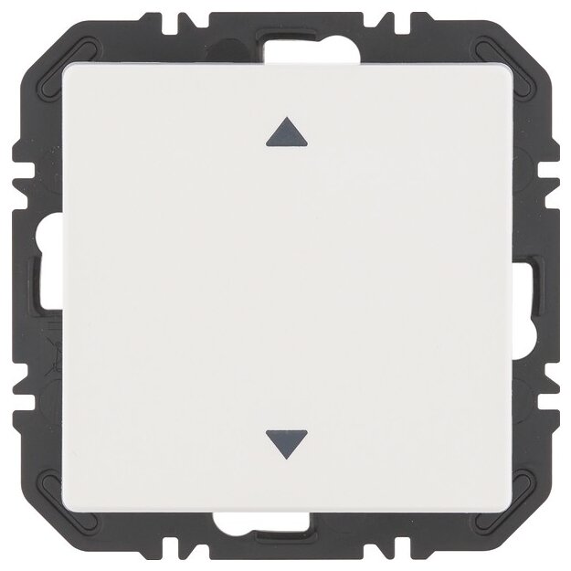 Berker 24116289 Wandsendermodul EnOcean mit Wippe mit Aufdruck Symbol Pfeile Q.X Polarweiß samt