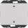 Berker 24117203 Wandsendermodul EnOcean mit Wippe mit Aufdruck Symbol Pfeile K.5 Alu matt