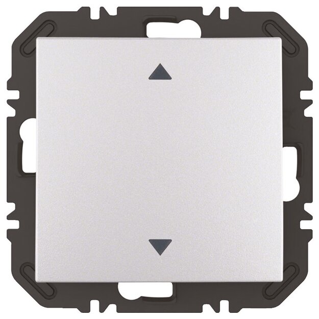 Berker 24118204 Wandsendermodul EnOcean mit Wippe mit Aufdruck Symbol Pfeile B.X Alu matt