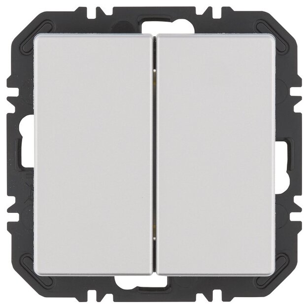 Berker 24126184 Wandsendermodul EnOcean mit Wippe 2-fach Q.X Alu