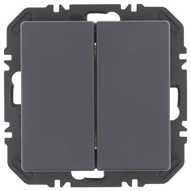 Berker 24126186 Wandsendermodul EnOcean mit Wippe 2-fach Q.X Anthrazit samt