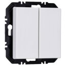 Berker 24126189 Wandsendermodul EnOcean mit Wippe 2-fach Q.X Polarweiß samt